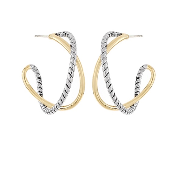 Textured & Twisted Hoops - Picture 1 of 1